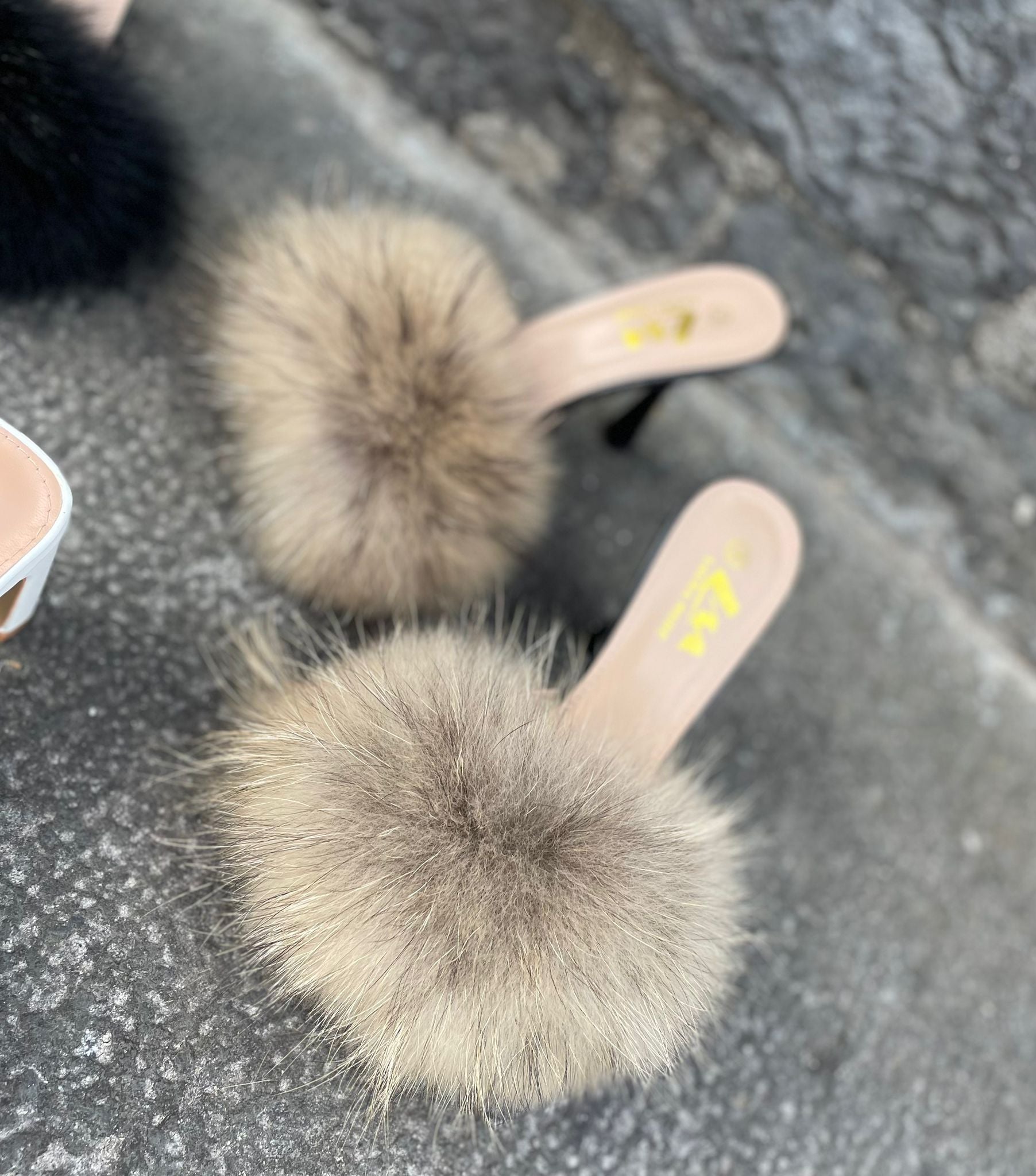 Scarpe in vera pelliccia