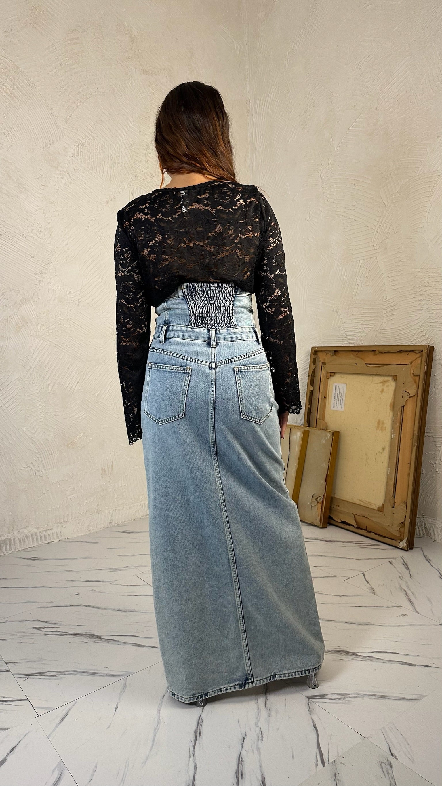 Denim Skirt High